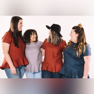 🇨🇦 Nettles Tale The Port Blouse 100% Linen